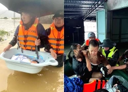 Bức ảnh bé sơ sinh ở vùng lũ khiến nhiều người thốt lên: 'Thương quá!'