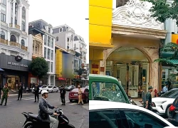 Cảnh sát phong tỏa đường có hàng loạt tiệm vàng nổi tiếng ở Thanh Hóa