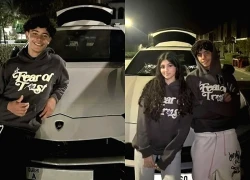 Con trai Ronaldo gây tranh cãi vì siêu xe, bạn gái