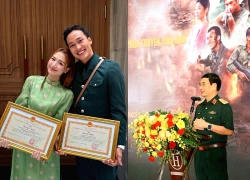 Hòa Minzy cùng ê-kíp Mưa đỏ thắng lớn, nhận bằng khen từ Bộ Quốc phòng
