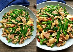 Không ngờ thịt lợn xào với lá này trở thành một món "siêu ngon" lại còn bổ dưỡng