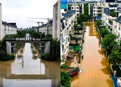 Khu đô thị đắt đỏ nhất Hà Nội chìm trong biển nước