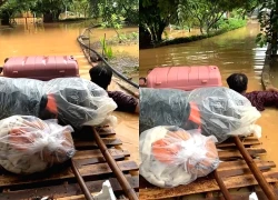 [Clip] Bố bơi ngược bão lũ để con đến kịp sân bay đi du học: 20% sức lực còn lại của bố, phải đổi lấy 200% thành công!