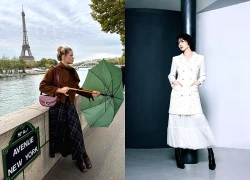 Làm chủ thần thái 'high fashion' cùng bộ đôi váy dài và áo khoác