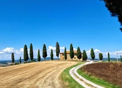 Miền quê Tuscany dưới ánh hoàng hôn