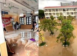 Trường học giữa Hà Nội đóng cổng 10 ngày liên tiếp kể từ trận lụt 30/9