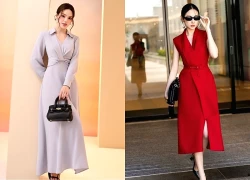 Váy dáng dài sang trọng, tối giản nhưng hút mắt nhìn