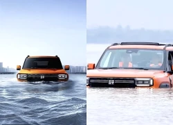 Chiếc SUV Trung Quốc vượt sông dài nhất châu Á, nổi trên nước như thuyền