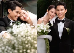 Ảnh cưới đẹp nhất showbiz Việt 2025: Cô dâu Á hậu quá xinh, chồng chủ tịch không chê vào đâu được!