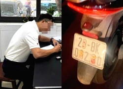 Nam tài xế xe máy che biển số bị người dân "mách" Cục trưởng CSGT