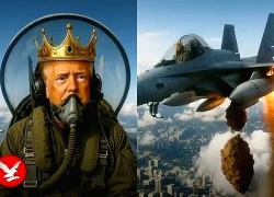 Ông Trump đăng video AI lái tiêm kích, giội chất lỏng vào người biểu tình
