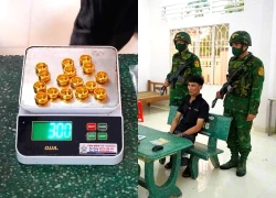 Bắt giữ đối tượng vận chuyển trái phép vàng vào Việt Nam
