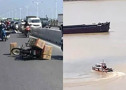 Tài xế nghi nhảy cầu Vĩnh Tuy sau tai nạn, hàng chục cảnh sát tìm kiếm