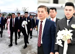 Chồng doanh nhân của Đỗ Thị Hà tới đón dâu
