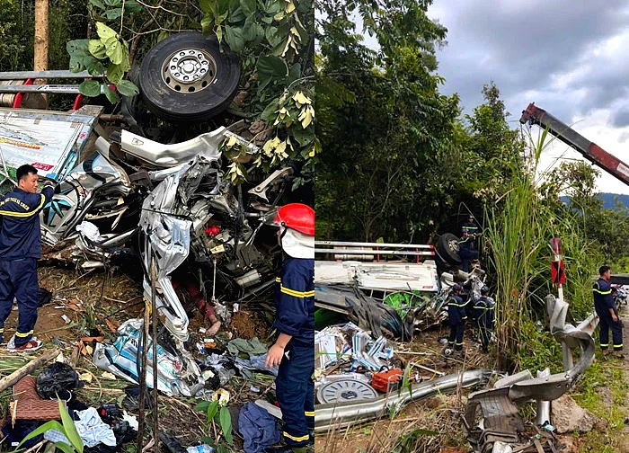 Lật ô tô trên đèo Ngọc Vin, 2 người tử vong