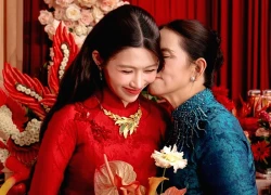Á hậu Quỳnh Châu lấy chồng doanh nhân, mẹ xúc động dặn dò trong lễ vu quy