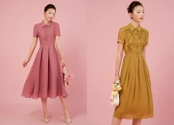 Đẹp xuất sắc với váy sơ mi, đầm dáng dài cổ điển