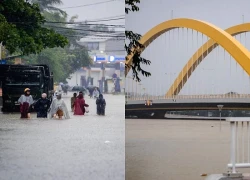 Huế chìm trong biển nước, ôtô tiền tỷ 'ngâm mình' dưới dòng lũ lịch sử