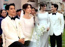 Quỳnh Châu đẹp như mơ trong hôn lễ ở nhà thờ với doanh nhân nổi tiếng
