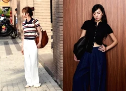 Áo dệt kim và quần, váy denim là cặp đôi hoàn hảo cho mọi cô gái