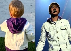 Con trai tái hiện hình ảnh thời thiếu niên của Justin Bieber