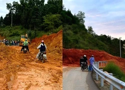 Đèo Đại Ninh tiếp tục sạt lở nặng, quốc lộ nối Phan Thiết - Đà Lạt ách tắc