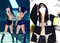 Lisa (Blackpink) ăn mặc kém duyên ở sân bay, Jang Wonyoung còn bắt chước?