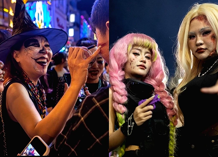 'Ma quỷ, siêu nhân' quẩy xuyên đêm Halloween trên phố Tây Bùi Viện