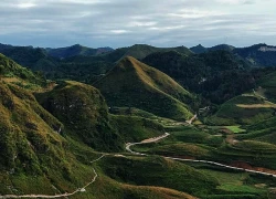 Mùa cỏ cháy phủ vàng đồi Ba Quáng giữa núi rừng Cao Bằng