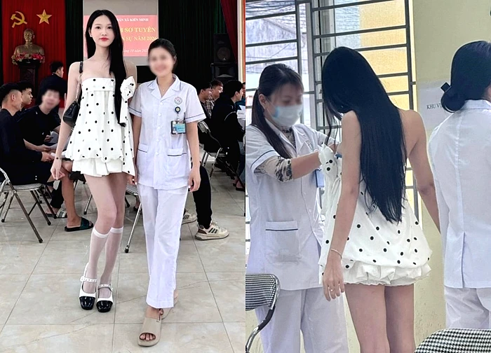 Thanh niên chuyển giới gây sốt khi đi khám nghĩa vụ quân sự