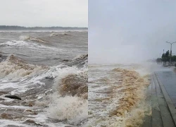 Bão số 15 giật cấp 14, đổi hướng liên tục và di chuyển rất chậm