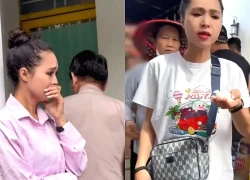 Bích Trâm thử cơm trước khi phát, khóc nghẹn, lần đầu gặp sự cố khi từ thiện