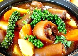 Cách làm món đuôi bò hầm tiêu xanh thơm ngon