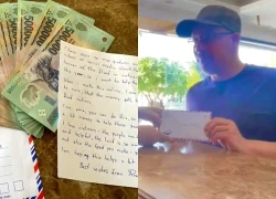 Khách Tây gửi phong bì 10 triệu đồng ủng hộ vùng lũ trước giờ về nước