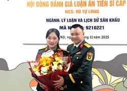 NSND Tự Long thành tiến sĩ đầu tiên của Nhà hát Chèo Quân đội