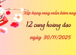 Xếp hạng may mắn tử vi 12 cung hoàng đạo ngày 30/11/2025: Cung Kim Ngưu và Bảo Bình có ngày đủ "wow"
