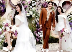 Diễn viên Ngọc Huyền xinh như công chúa trong đám cưới với Đình Tú