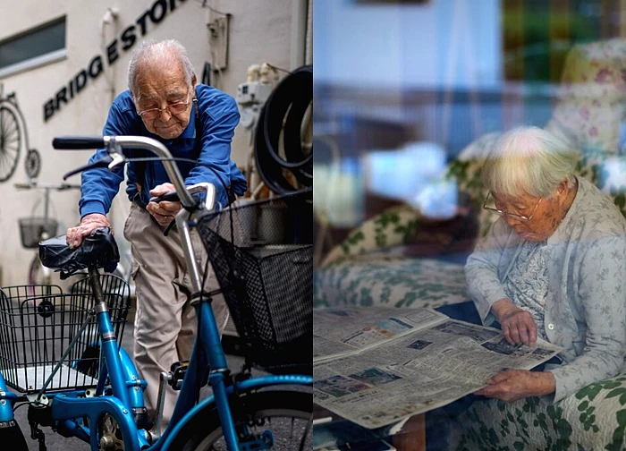 Những cụ già Nhật Bản trăm tuổi vẫn đi làm