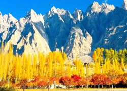 Sắc thu vàng ở miền bắc Pakistan