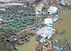 Cuộc tháo chạy của cả gia đình khi bão Kalmaegi ập tới