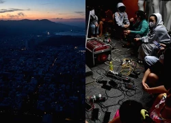 Đêm đầu sau bão không điện ở trung tâm Quy Nhơn