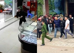 Kẻ cướp tiệm vàng bị người dân bắt tại trận