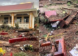 Một xã có 5 trường học tan hoang sau bão Kalmaegi