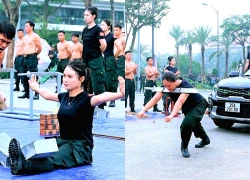 Nữ cảnh sát cơ động vận khí công phá đá, dao kề cổ kéo xe nặng hơn 1 tấn