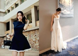 Váy tiệc tối giản nhưng sang trọng, hợp với mọi bữa tiệc cuối năm