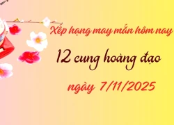 Xếp hạng may mắn của 12 cung hoàng đạo 7/11/2025: Kim Ngưu và Song Tử top 1