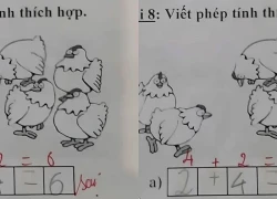 Bài toán lớp 1 khiến cộng đồng mạng chia phe tranh luận