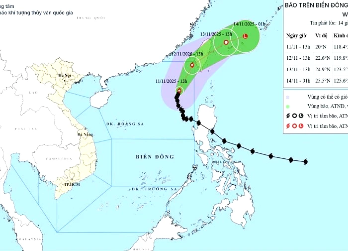 Biển Đông có thể xuất hiện 1-2 cơn bão, áp thấp nhiệt đới trong tháng tới