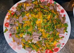 Cách làm bò xào bông điên điển thơm ngon