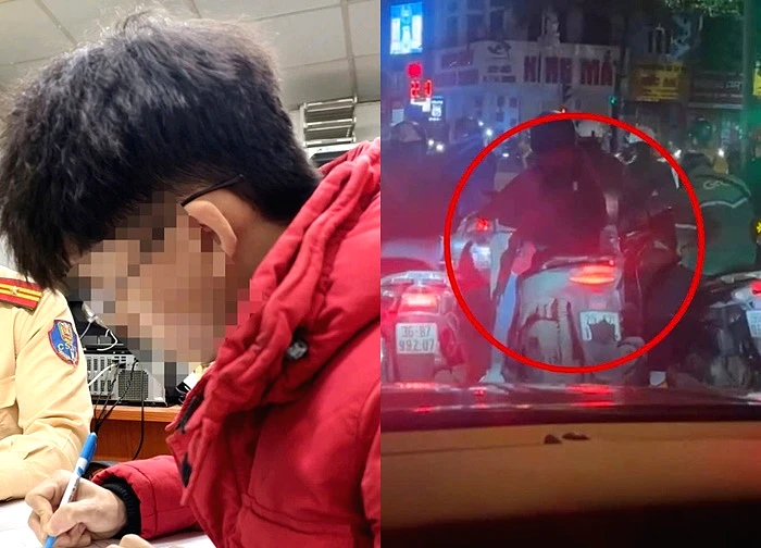 Dùng khẩu trang che biển số, nam thanh niên bị Cục trưởng CSGT phát hiện